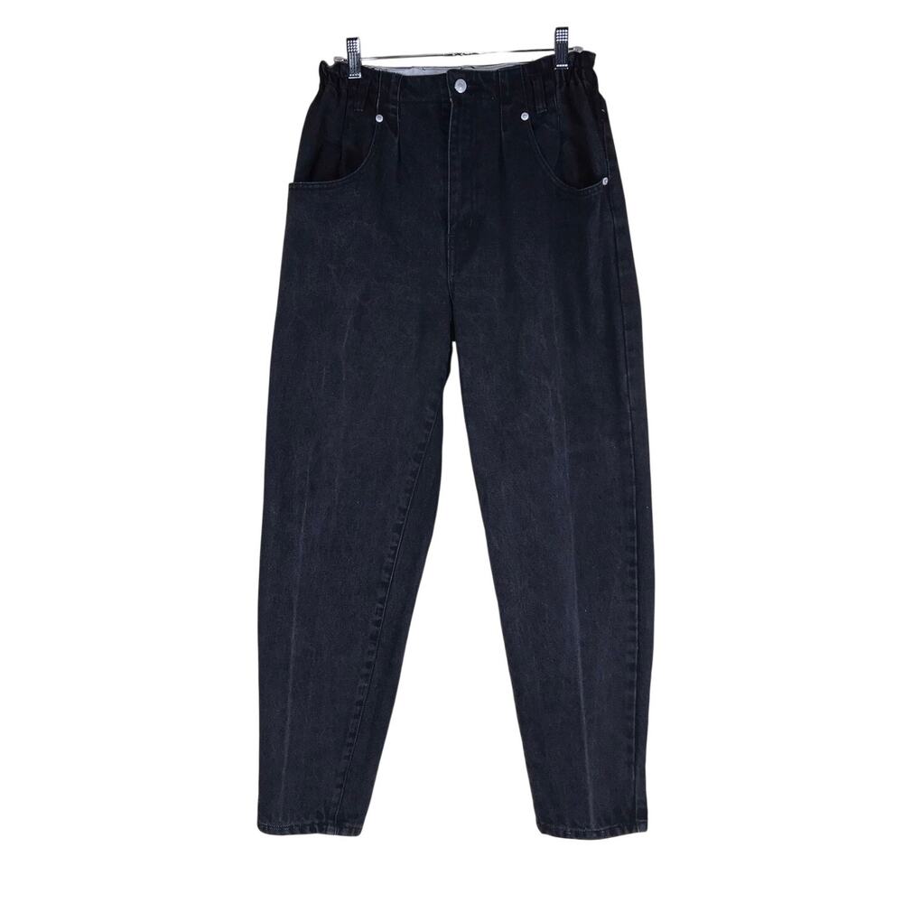Vintage 90s Jordache Mom Jeans Women’s 10 Black High Rise Tapered 100% Cotton